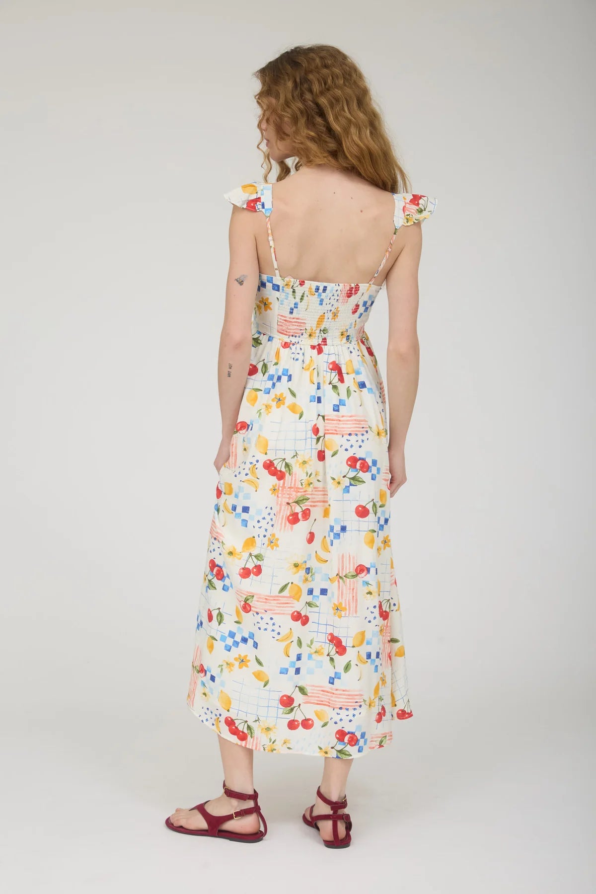 Cheery in Cherry Midi Dress