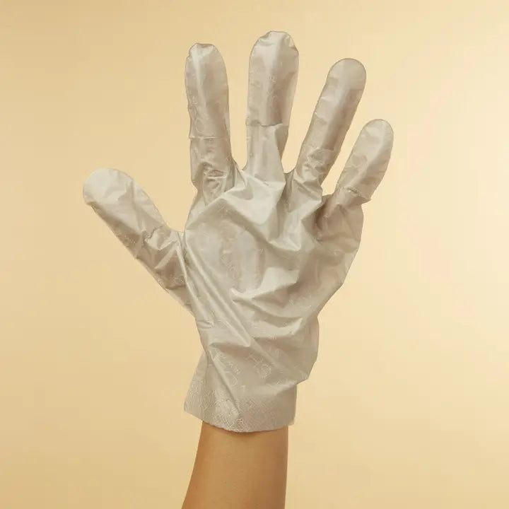 Voesh Collagen Gloves packaging — mint botanical moisturizing hand mask from Thread & Clover boutique