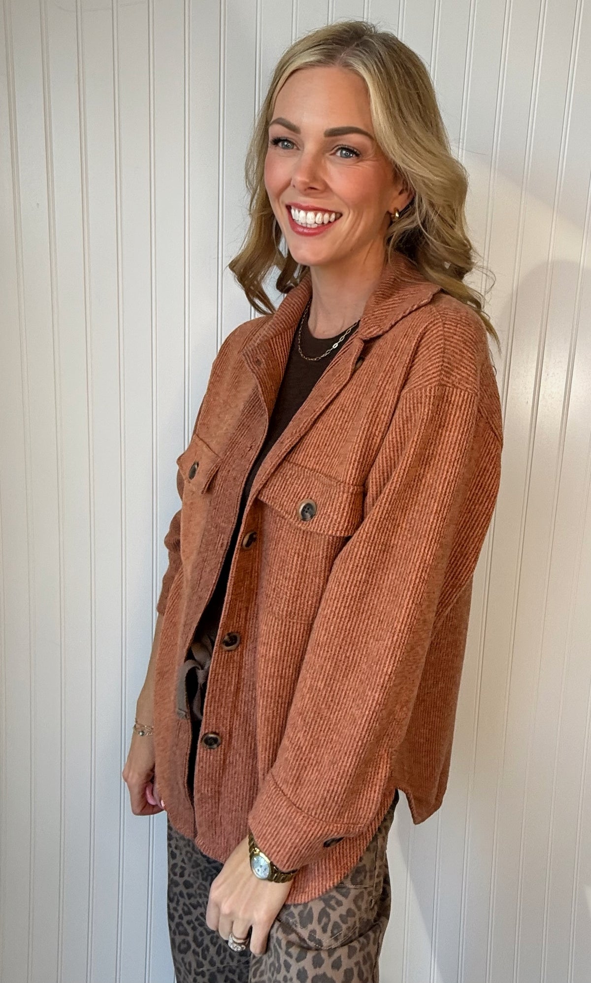 Fall Breeze Brushed Thermal Shacket