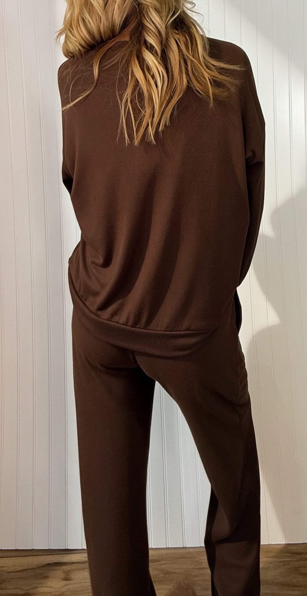 Priscilla Hacci Lounge Pants — wide-leg hacci lounge pants from Thread & Clover boutique