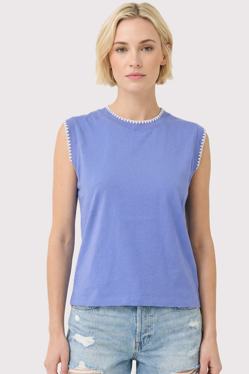 Emily Stitched Cotton Tee