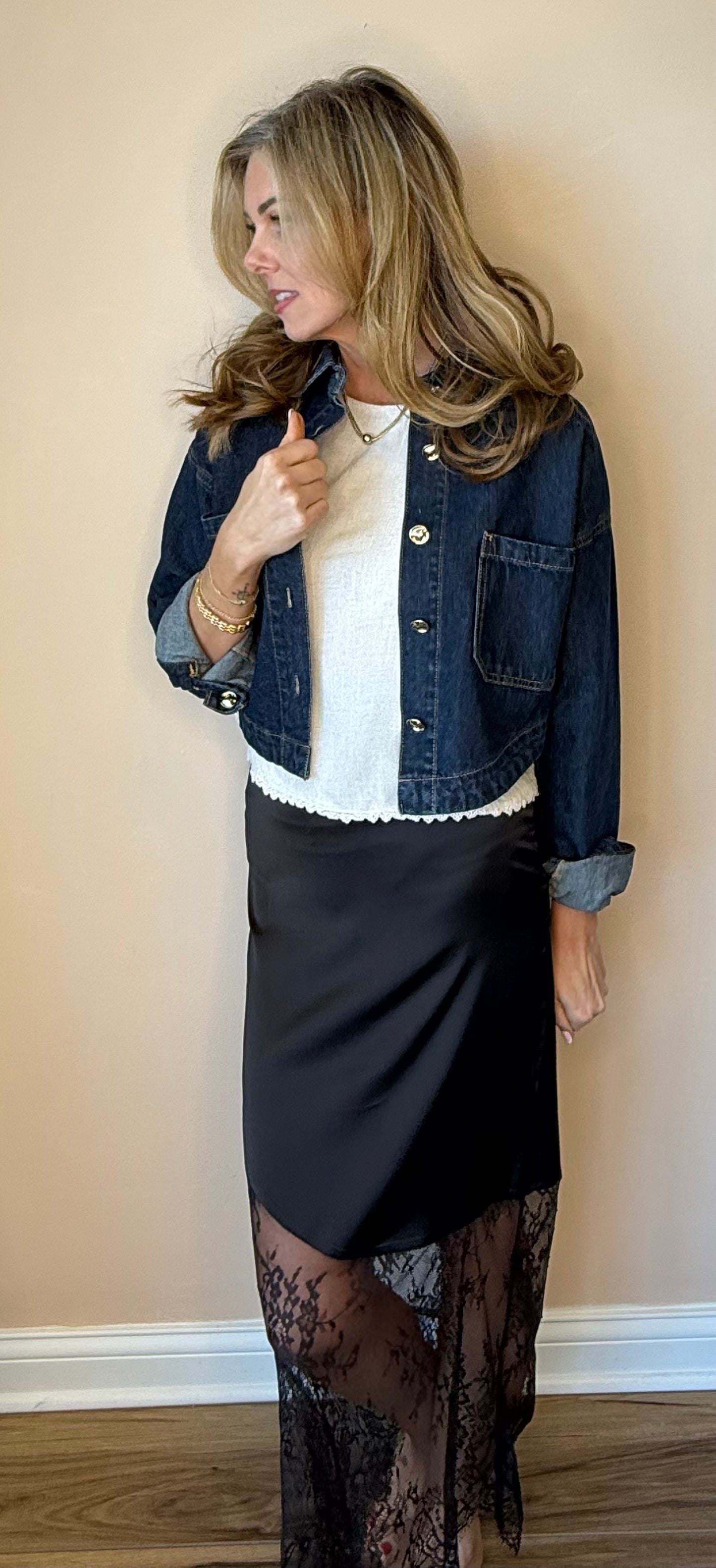 Ella Lace Trim Skirt