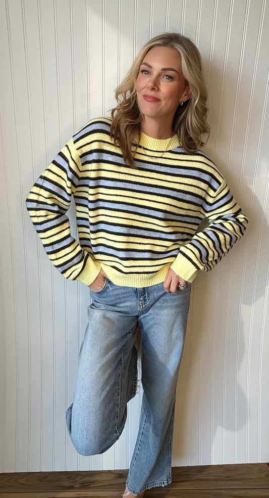 Meadowlark Stripe Crewneck Sweater