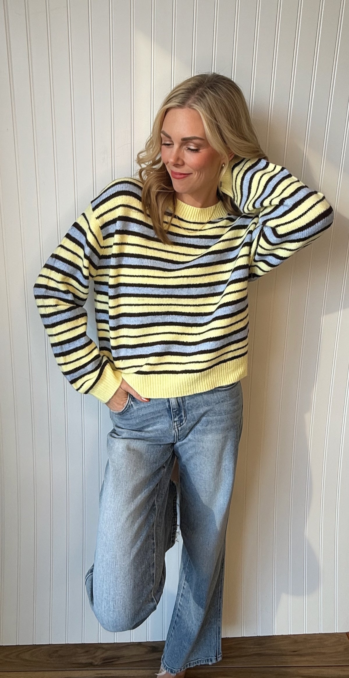 Meadowlark Stripe Crewneck Sweater
