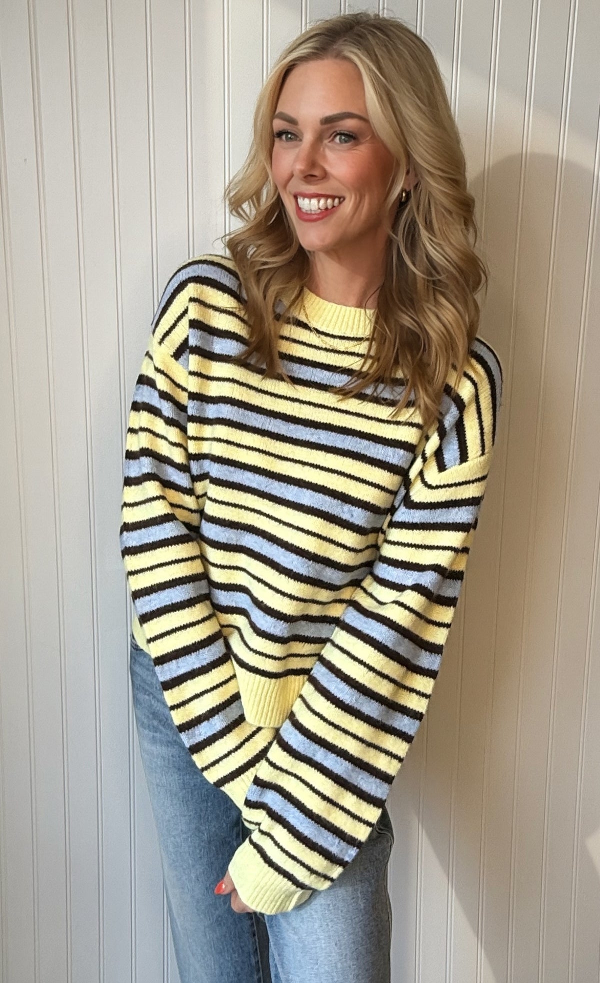 Meadowlark Stripe Crewneck Sweater