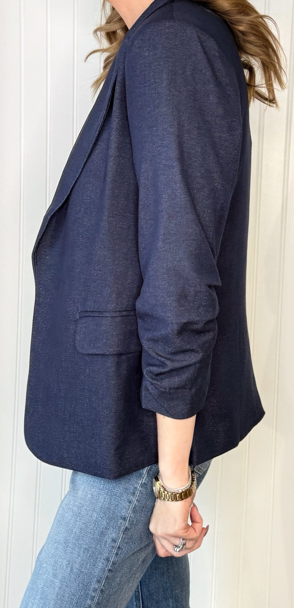 Classic Lined Blazer — tailored lined blazer from Thread & Clover boutique