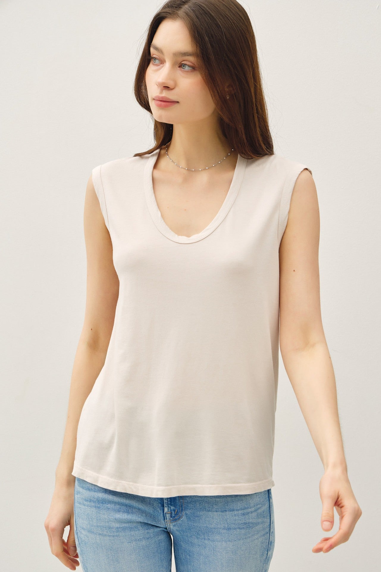 Iconic Cotton Blend Tank