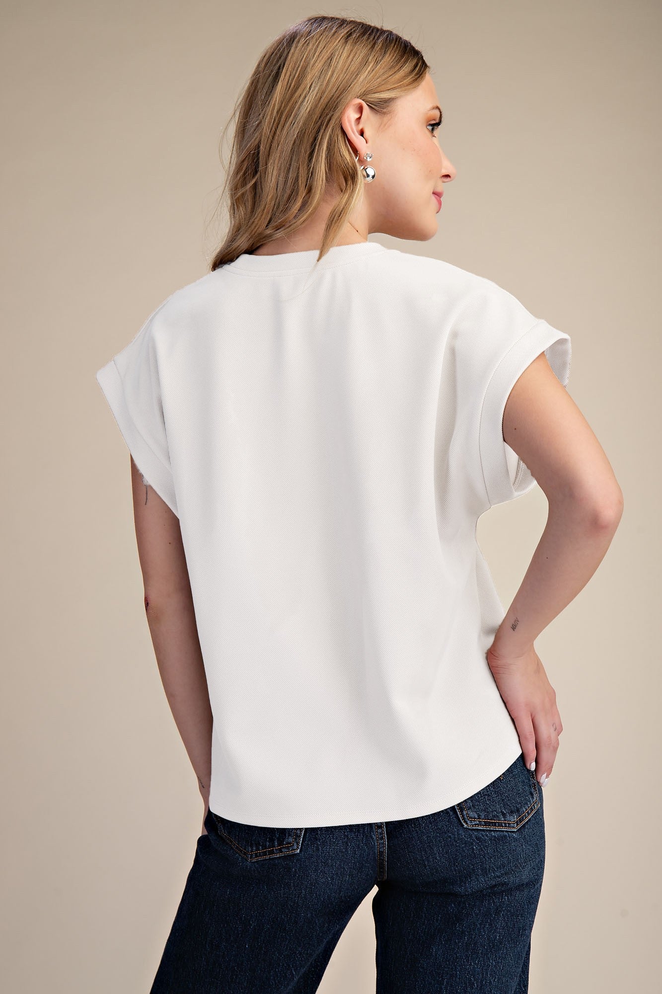 Jessi Cuffed Tee