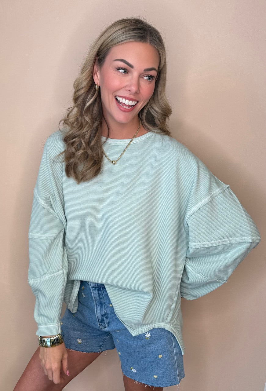 Jett Waffle Knit Sweatshirt
