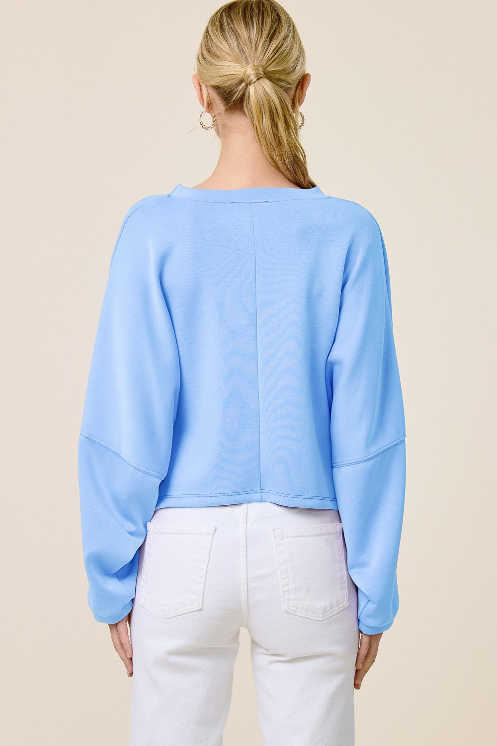 Leilani Long Sleeve Cropped Sweatshirt