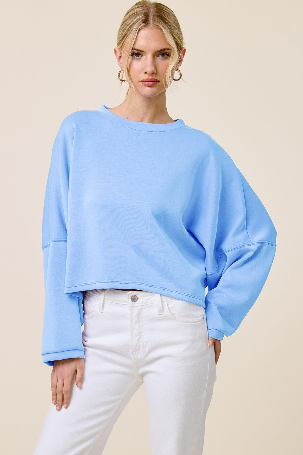 Leilani Long Sleeve Cropped Sweatshirt