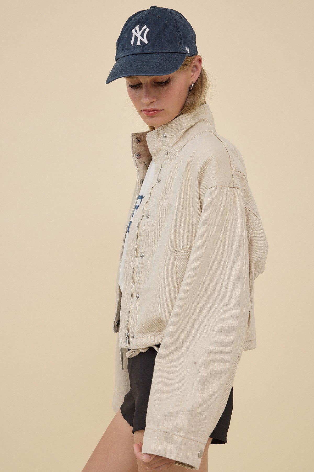 Margot Drawstring Hem Jacket