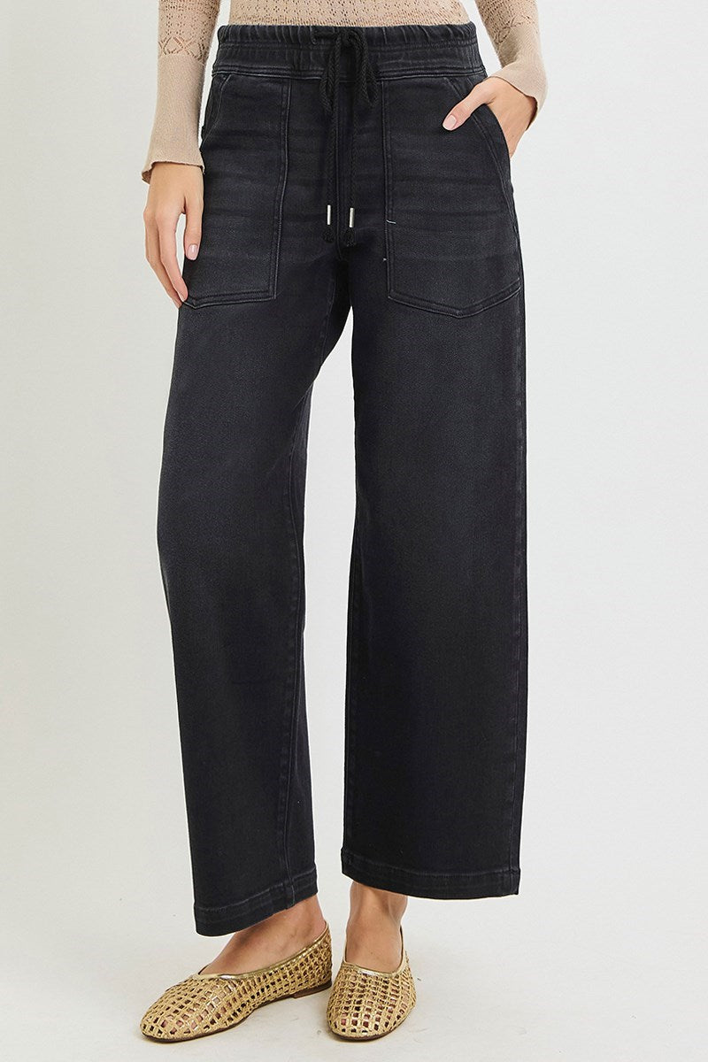 Risen Kenley Slouchy Cropped Baggy Jean