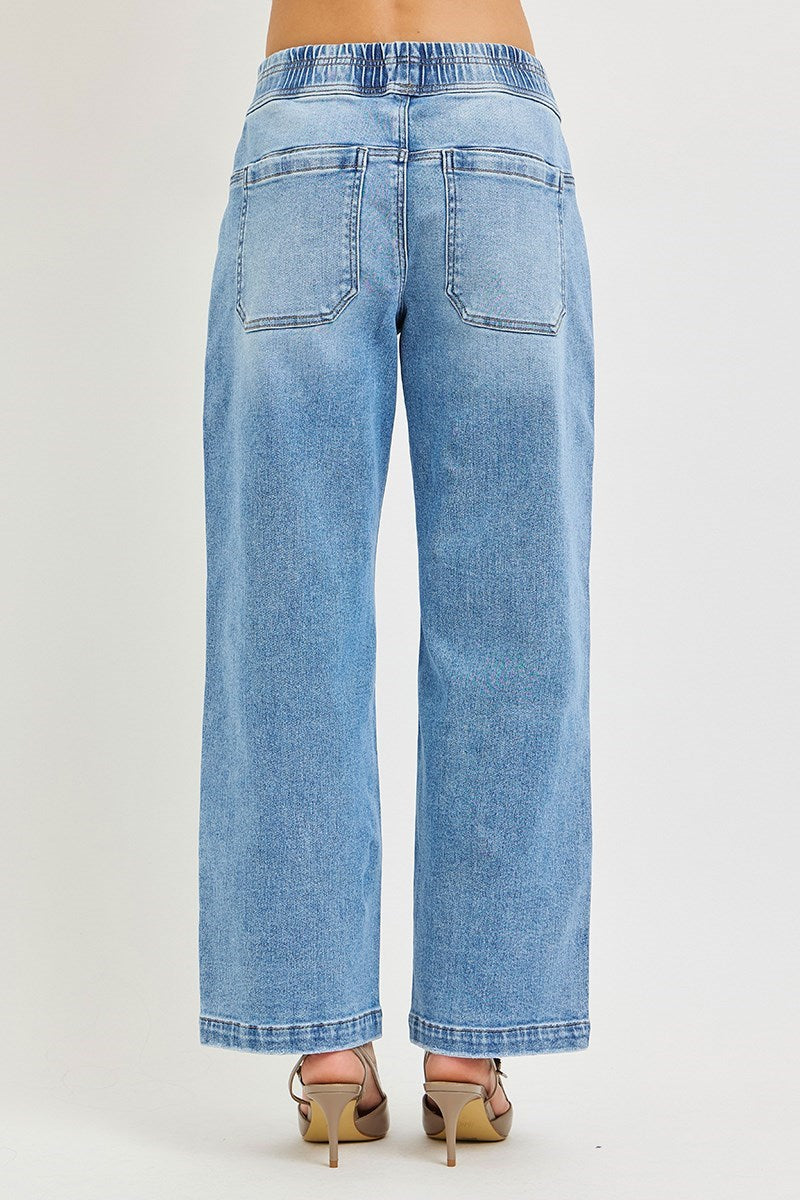Risen Kenley Slouchy Cropped Baggy Jean