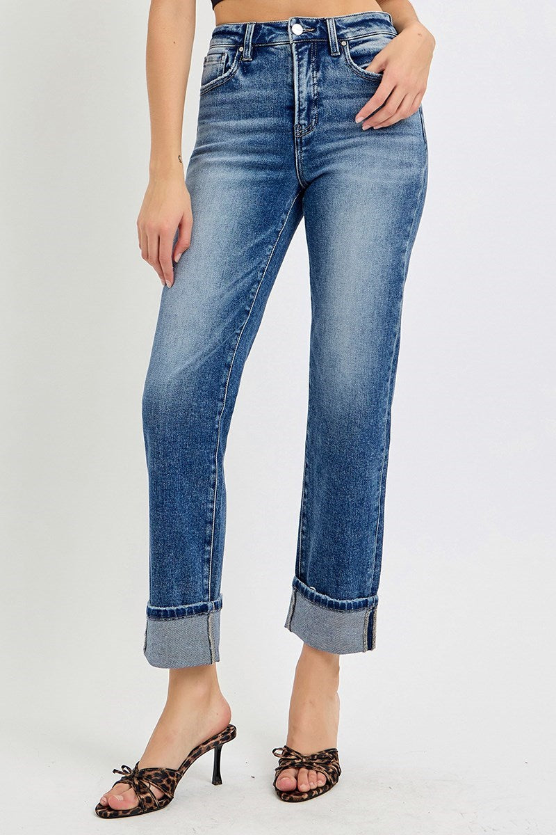 Risen Jessie Jeans in light wash — high rise tummy control flare jeans from Thread & Clover boutique