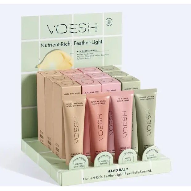 Voesh Hydrating Hand Balm tube — lightweight hydrating formula from Thread & Clover boutique