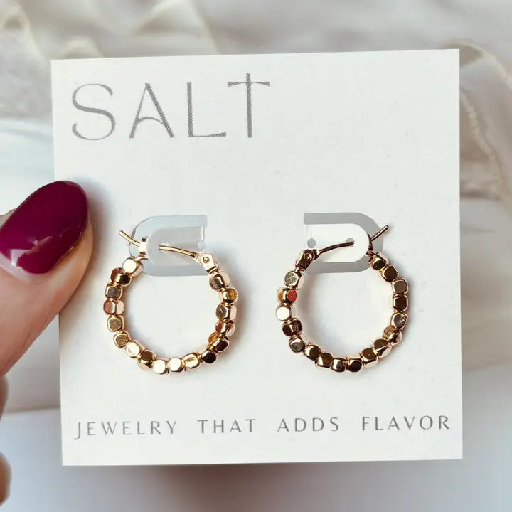 Beaded Hoops