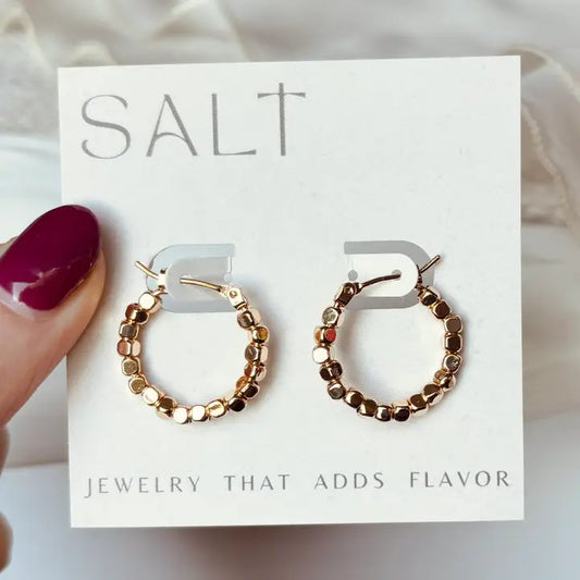 Beaded Hoops