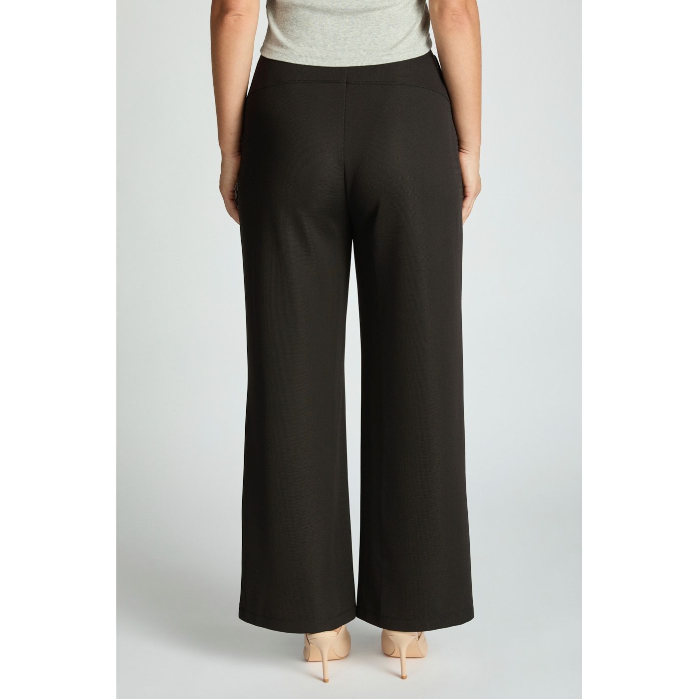 Tried and True Bootcut Trouser styled in black — bootcut pant with top from Thread & Clover boutique