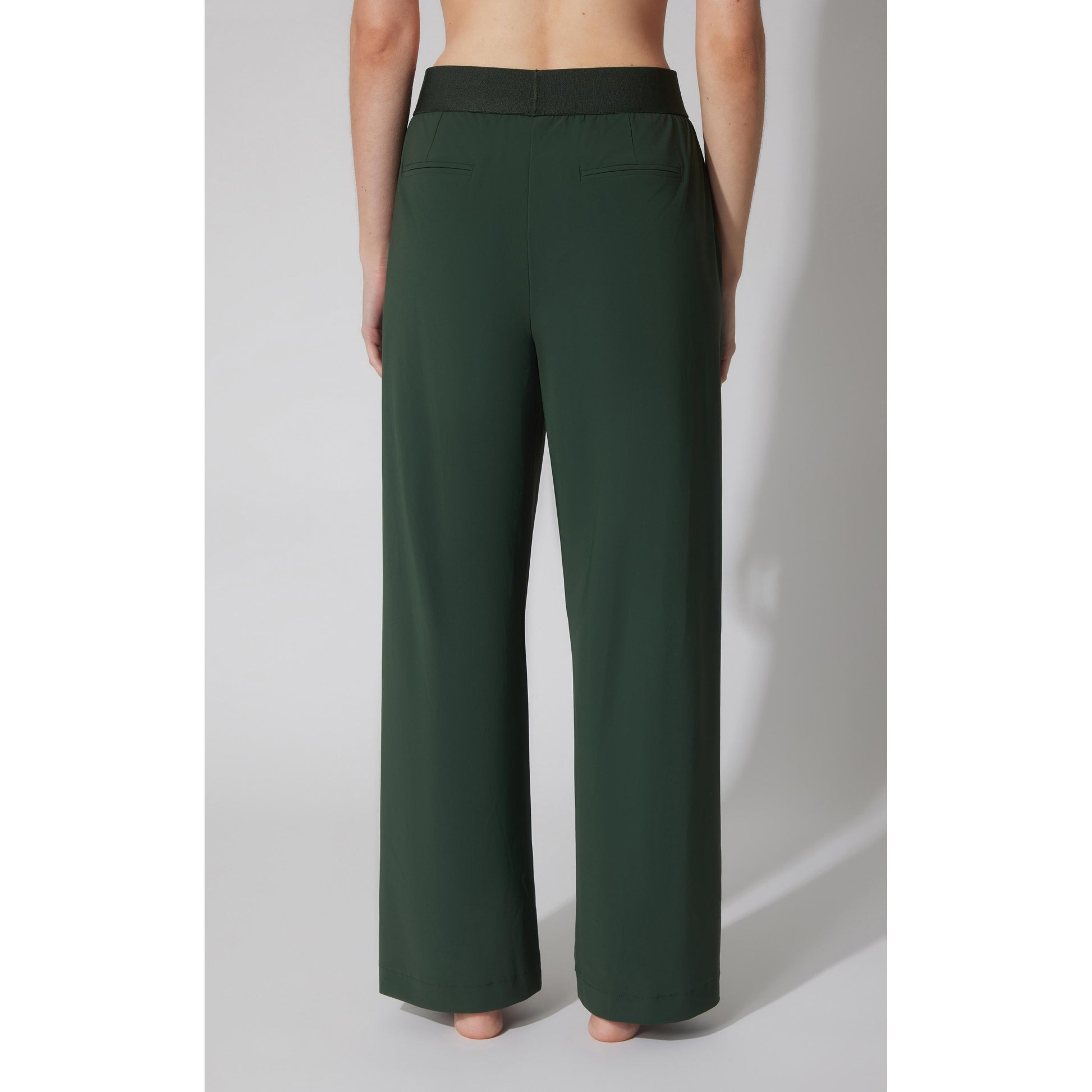 Return to Office Pants detail — tailored waistband and pleat from Thread & Clover boutique
