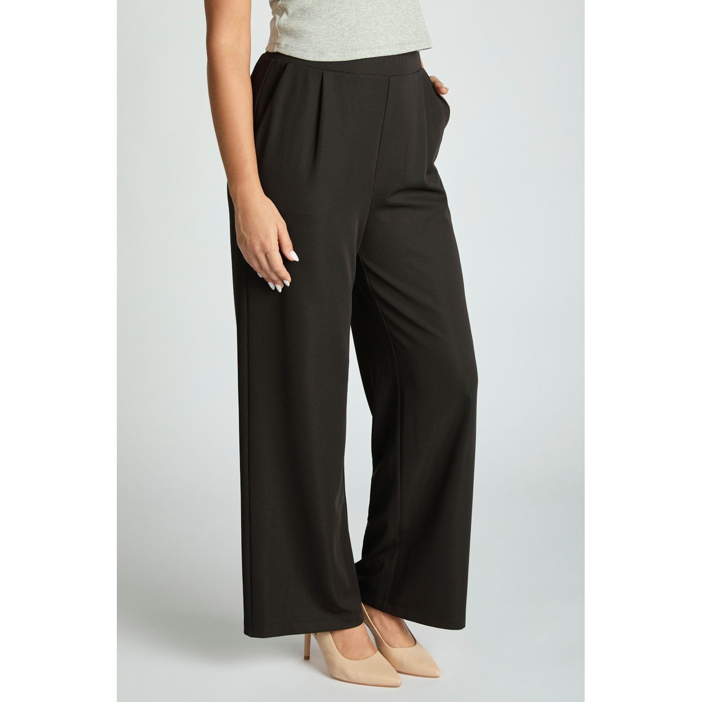 Tried and True Bootcut Trouser full length in black — flattering bootcut trouser from Thread & Clover boutique