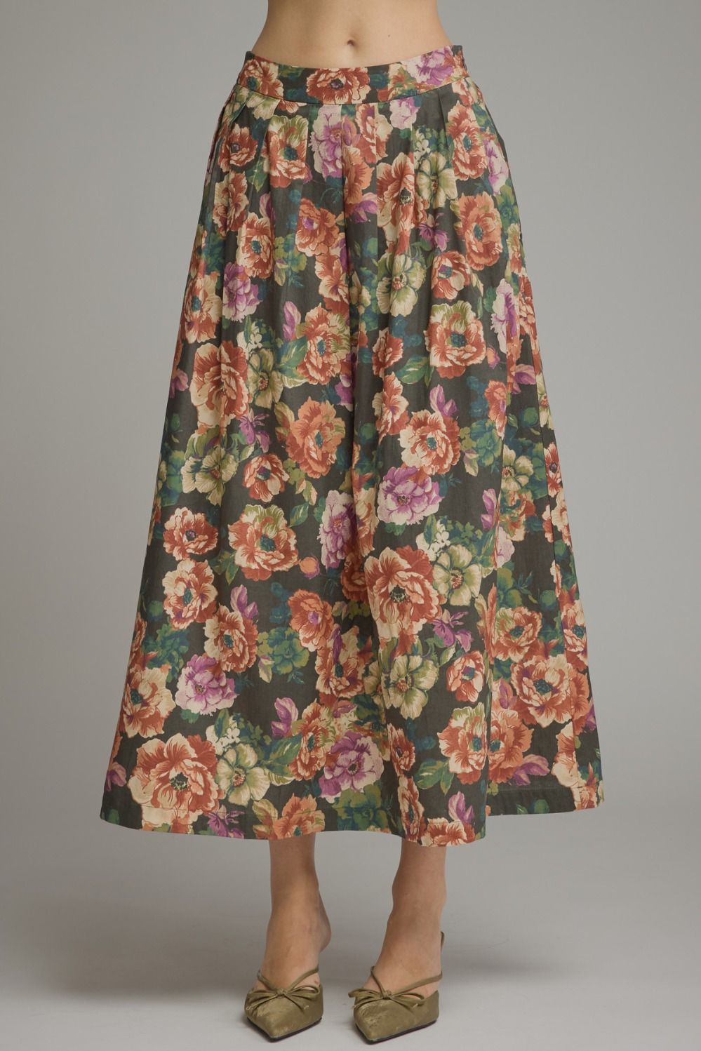June Floral Midi Skirt