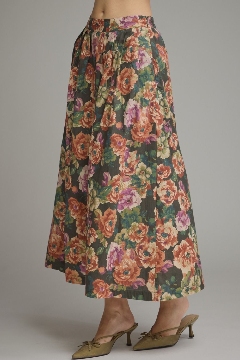 June Floral Midi Skirt
