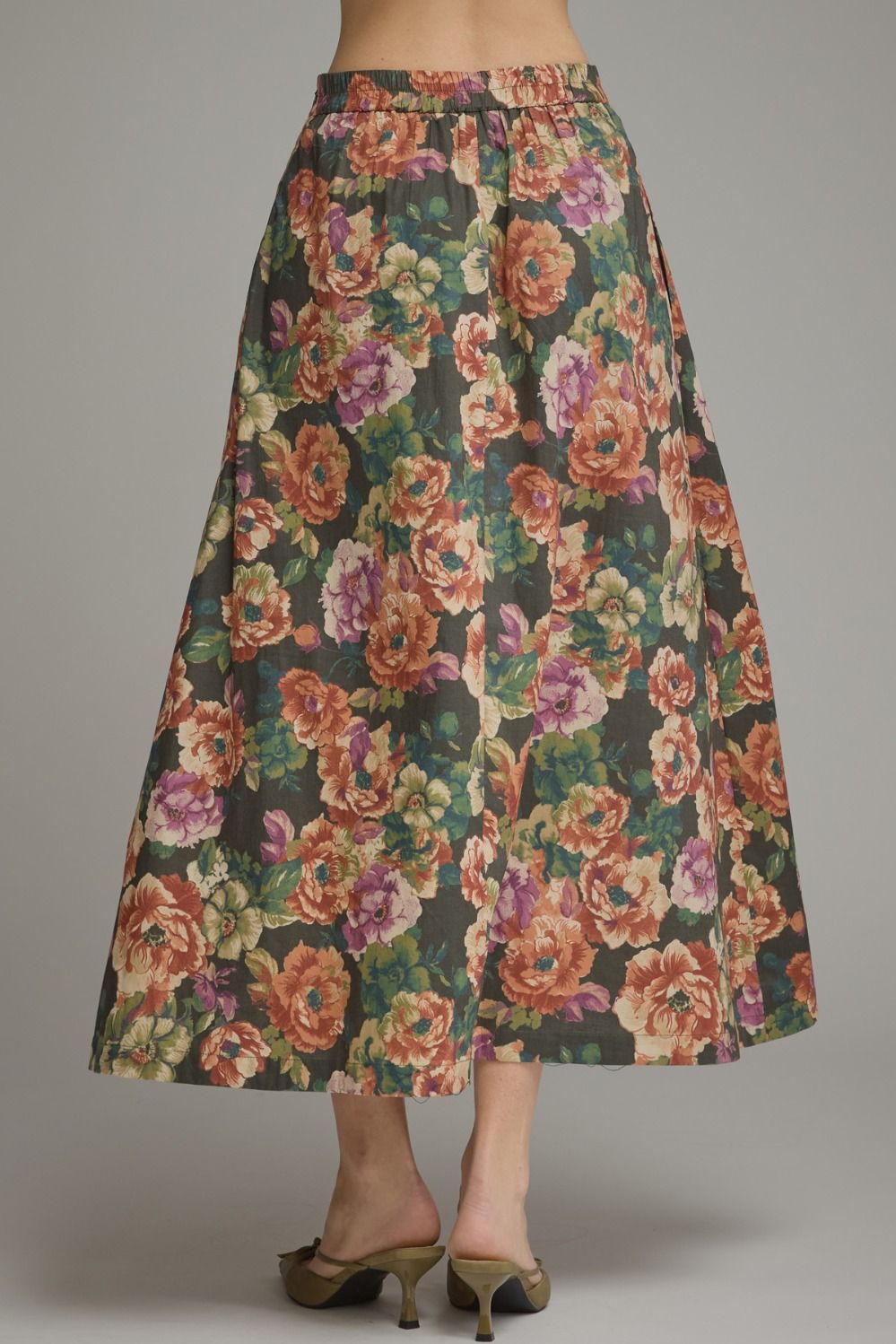 June Floral Midi Skirt