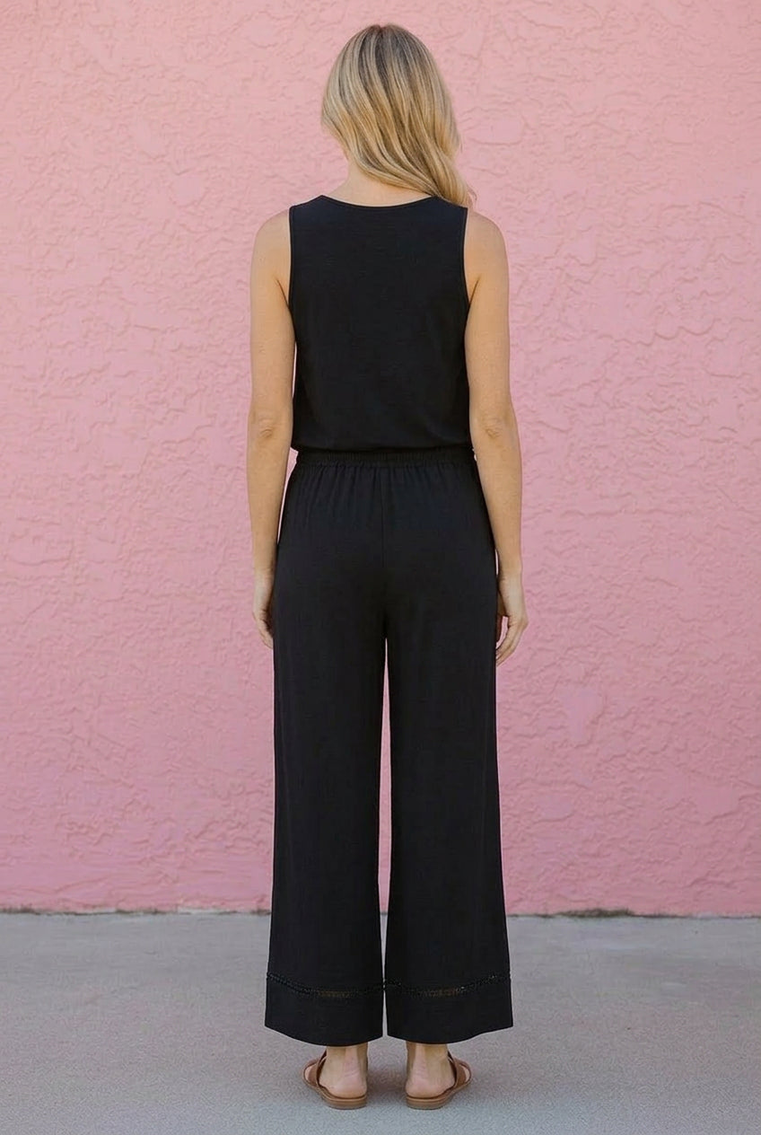 Sunbeam Crochet Trim Pant
