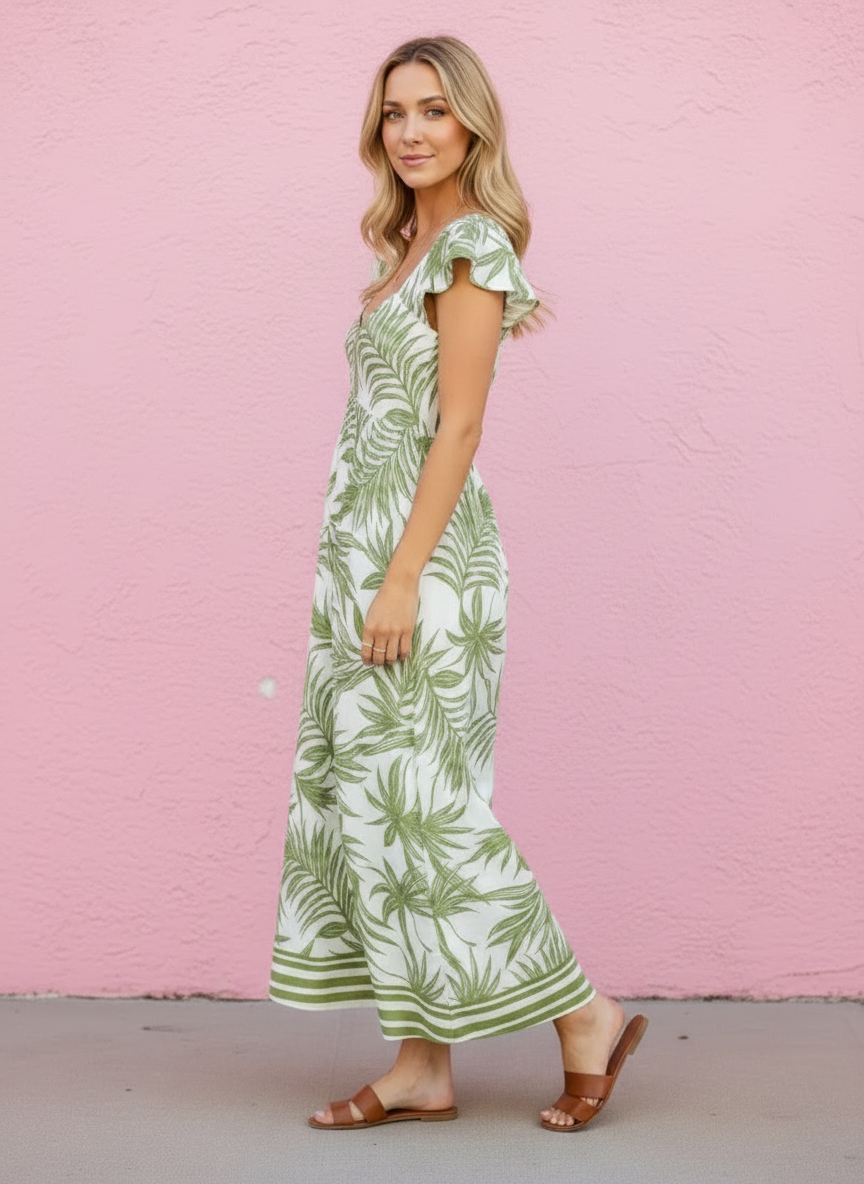 Palmetto Sunsets Midi Dress