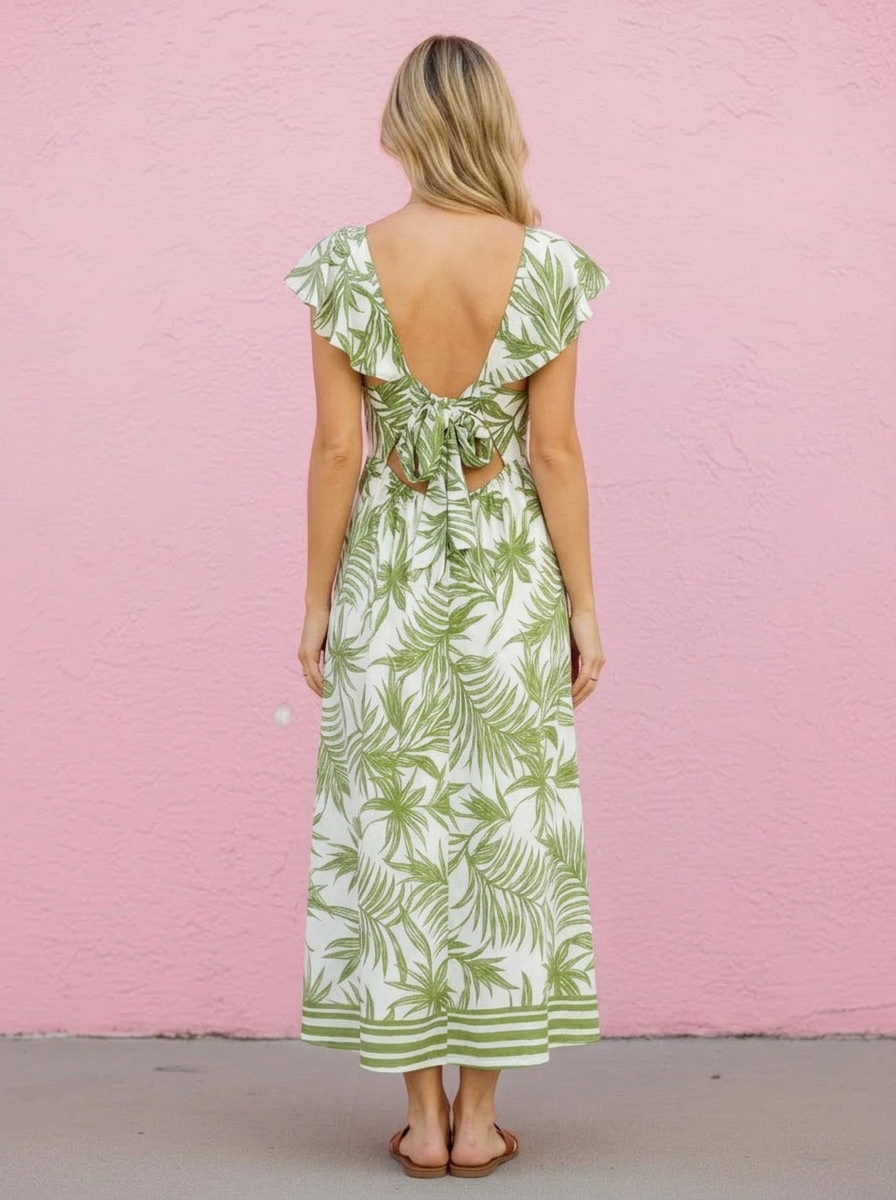 Palmetto Sunsets Midi Dress