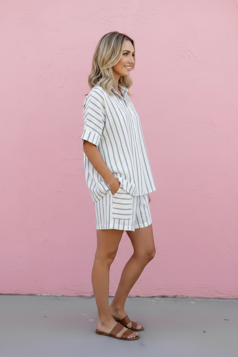 Linen Love Striped Top