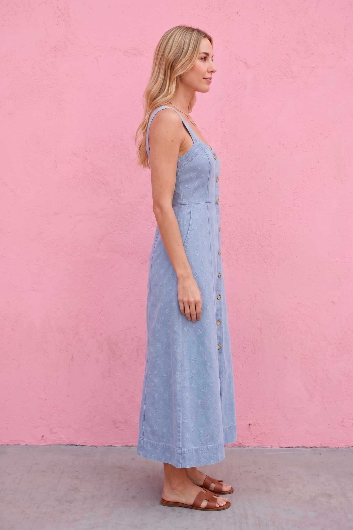 Denim Darling Midi Dress