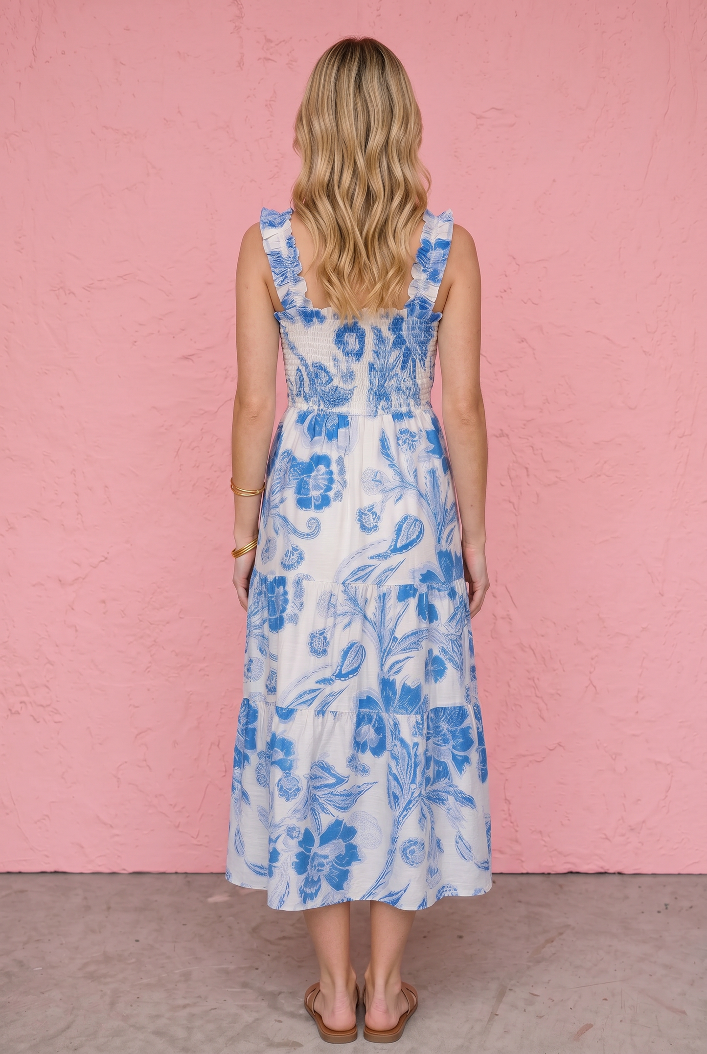 Leslie Floral Smocked Dress