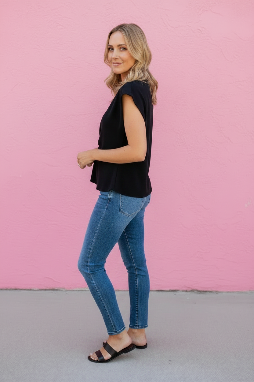Audrey Peplum Knit Top