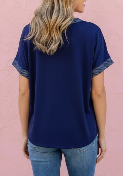 Pippa Rib Trim Tee