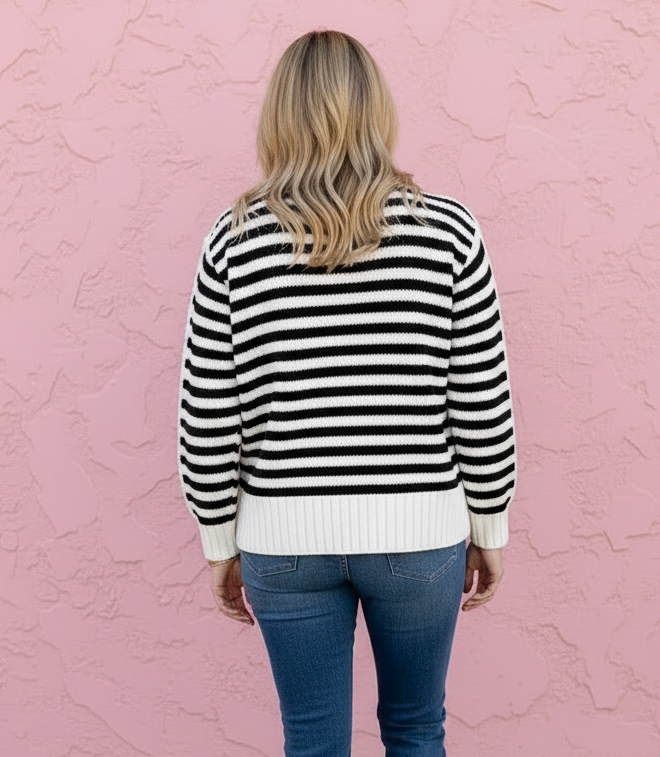 Bridget Striped Crew Neck Sweater