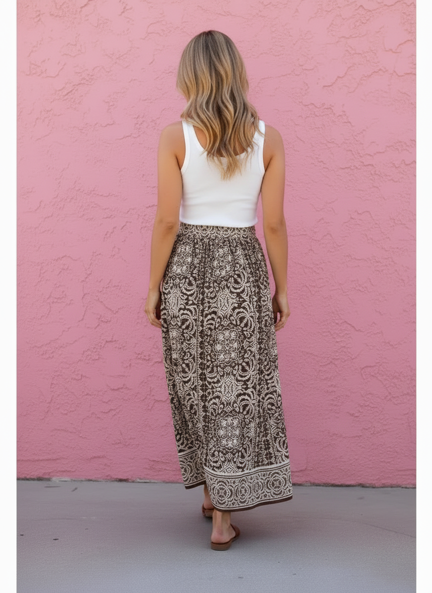 Vera Draped Maxi Skirt