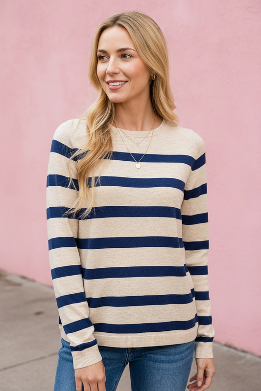Marigold Striped Lightweight Sweater