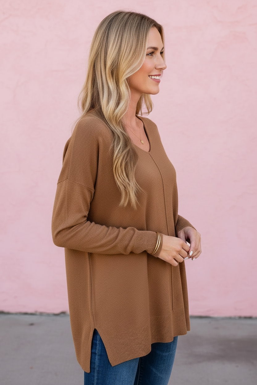 Autumn Front Seam Sweater