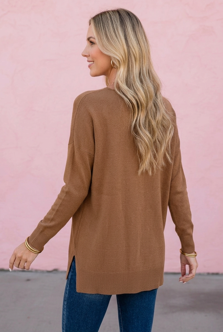 Autumn Front Seam Sweater