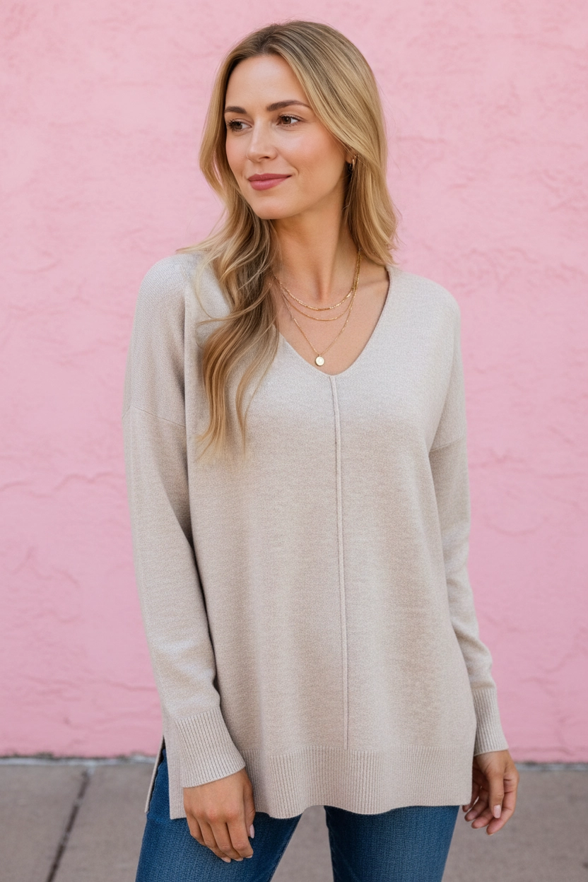 Autumn Front Seam Sweater