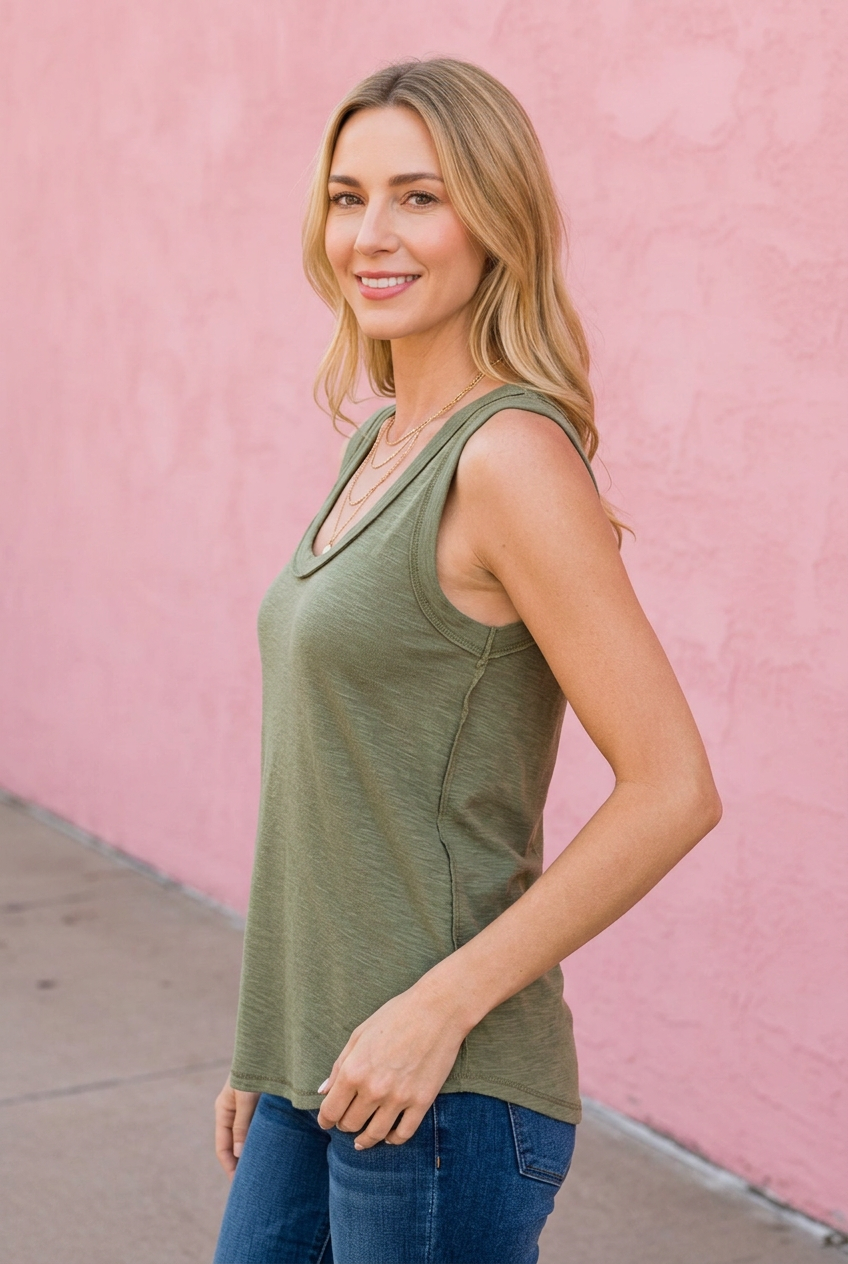 Harlan Raw Edge Tank