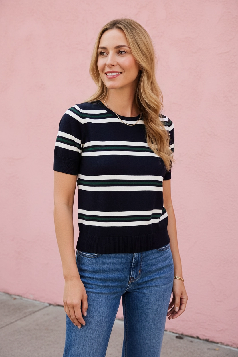 Fern Striped Sweater