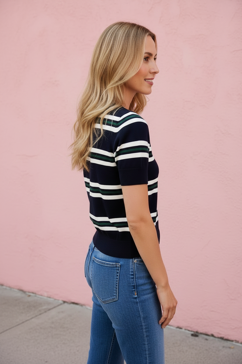 Fern Striped Sweater