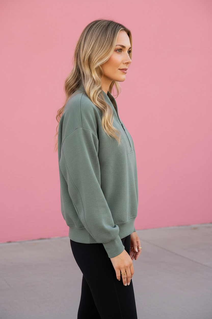 Hollis Half Zip Sweatshirt