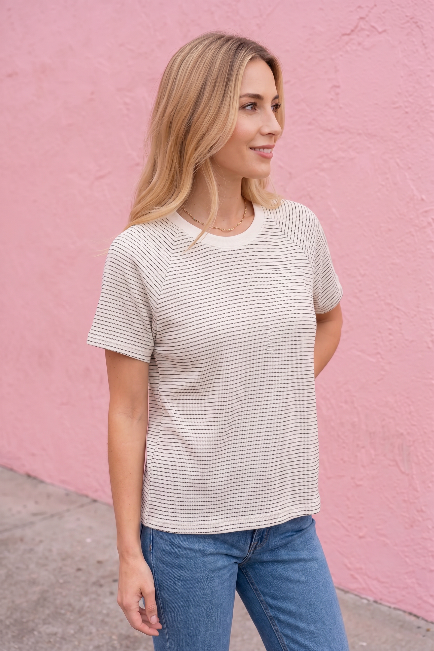 Easy Days Striped Tee