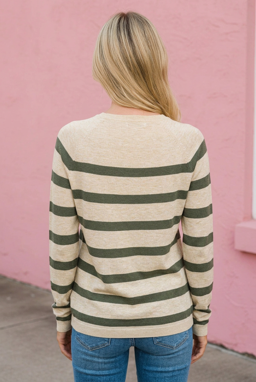 Marigold Striped Lightweight Sweater