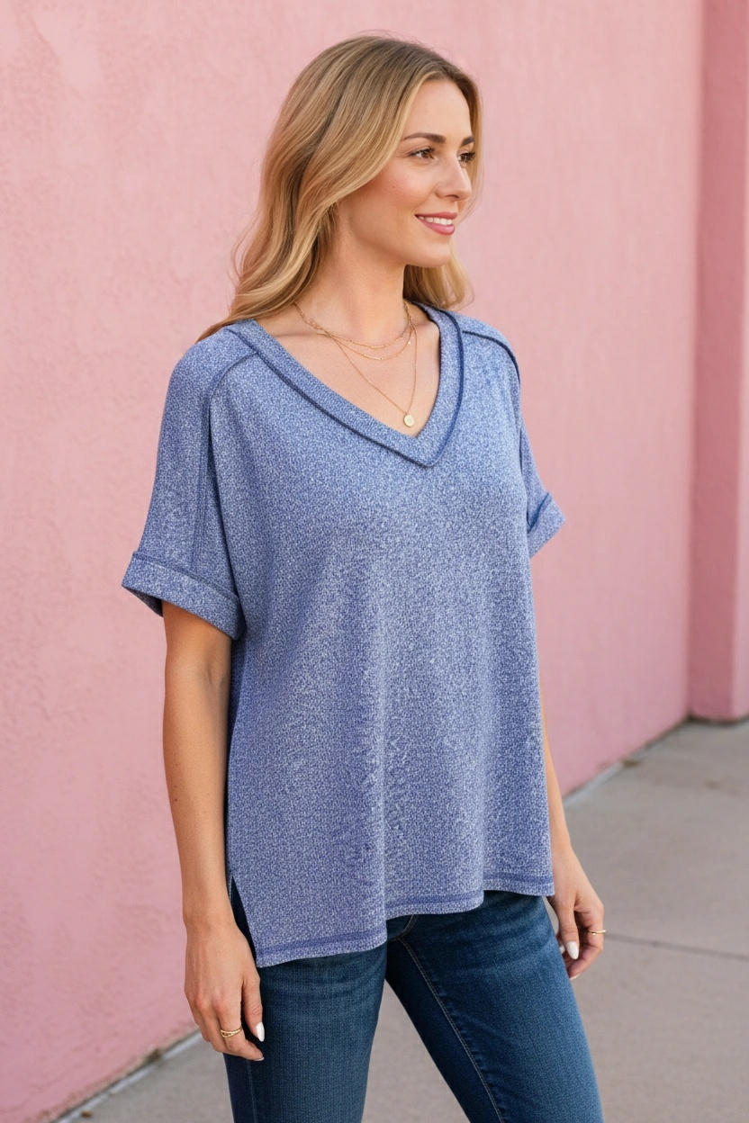 Amara V-Neck Hi-Low Tee