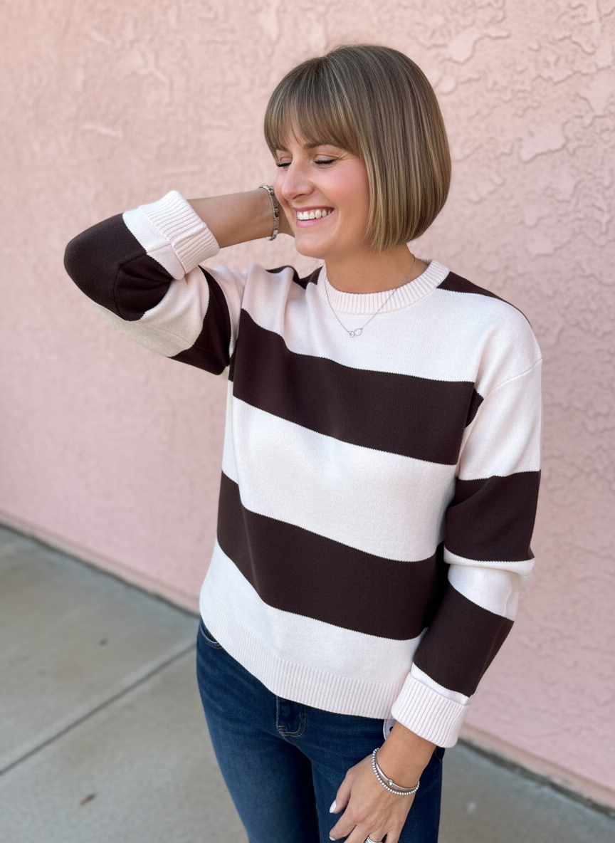 Penny Chunky Stripe Sweater Top